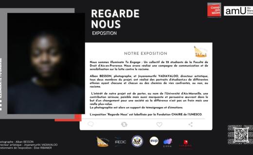 Affiche de l'exposition Regarde-nous